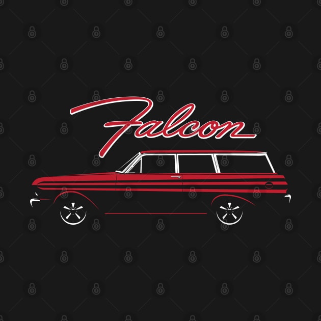 Red 65 Ford Falcon 2 Door Wagon by BriteDesign