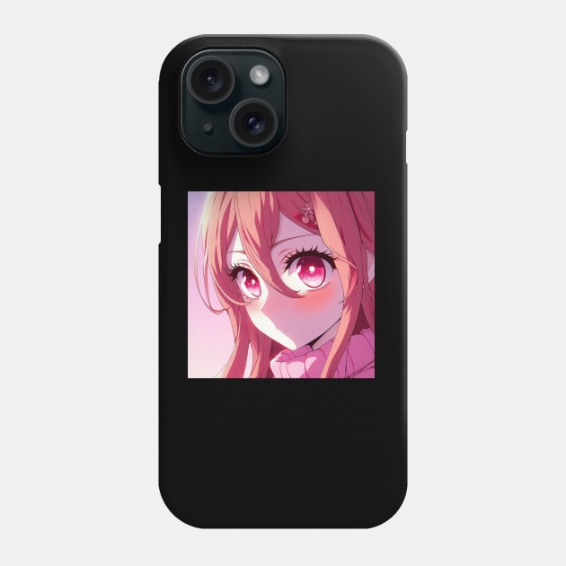 Anime Eyes - Pink Phone Case by AnimeVision