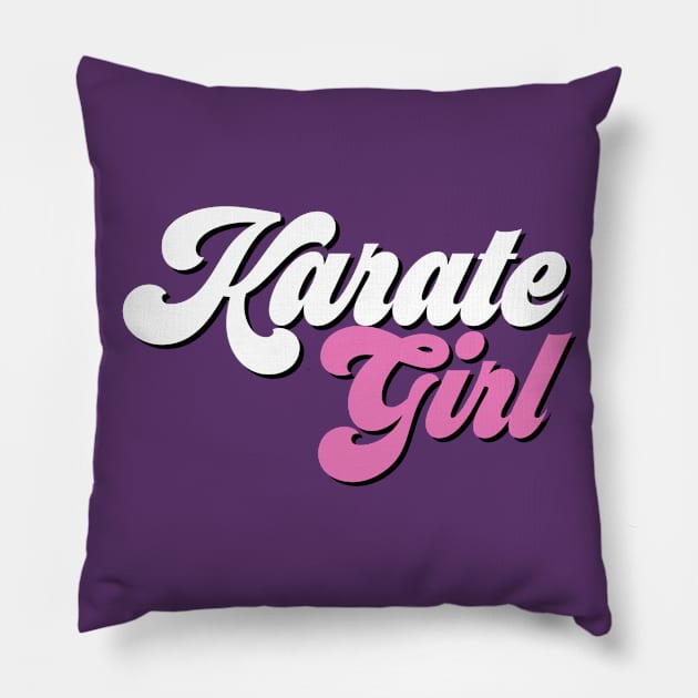 Karate girl Pillow by Sloop