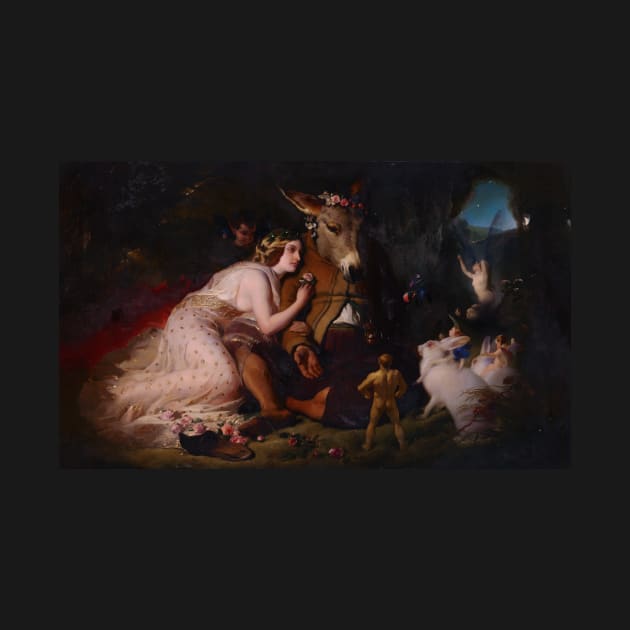 Titania and Bottom, A Scene from a Midsummer Nights Dream by Edwin Landseer by wildtribe