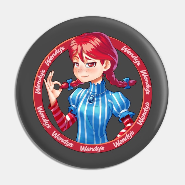 Smug Wendy's (Full size) Pin by kikino