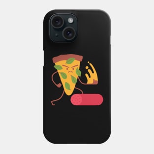 Funny Cartoon Pizza Karate Chop Phone Case