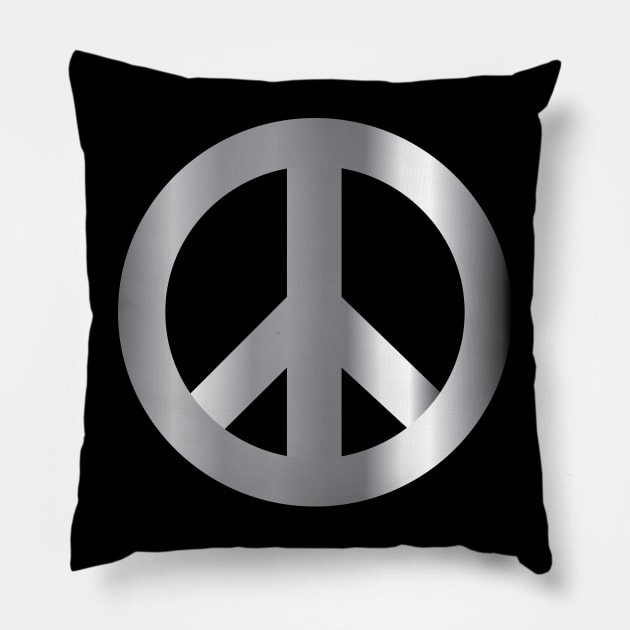 Peace Symbol - Gradient X 300 Pillow by twix123844