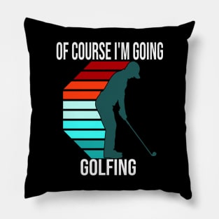 funny golf designs Pillow