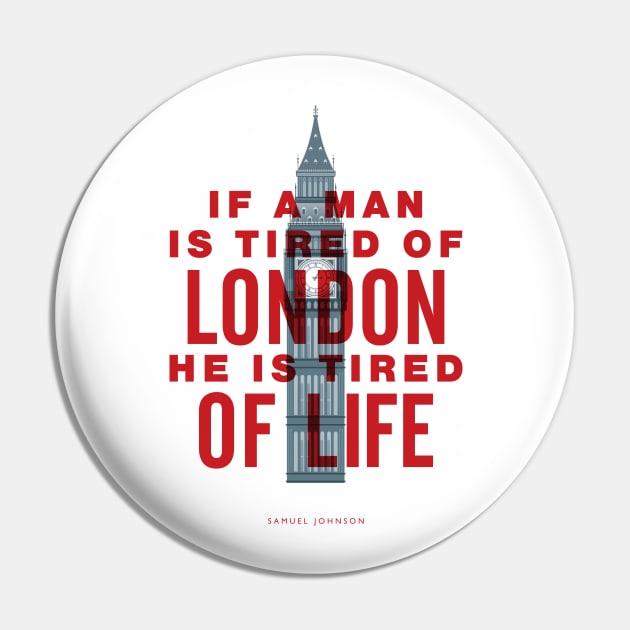 If A Man is Tired of London He is Tired of Life Pin by MotivatedType