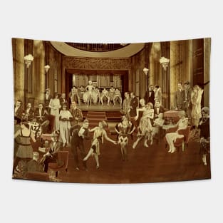 Art Deco Night Club (Golden Edition) Tapestry