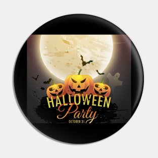 Halloween Party Pin