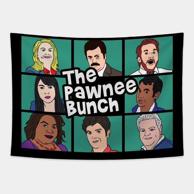 The Pawnee Bunch Tapestry by nickbeta