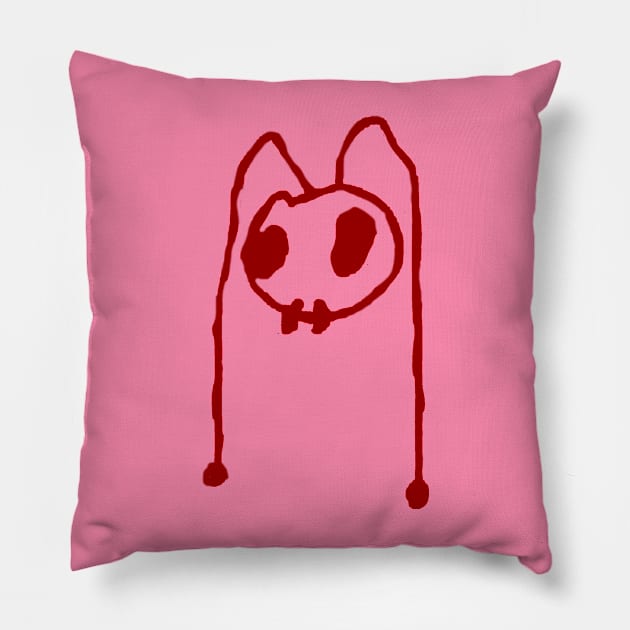 Ant Head Pillow by DonWillisJrArt