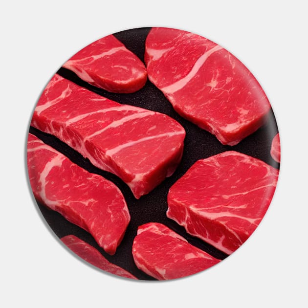 Fresh Steaks, seamless pattern. Pin by Alekxemko