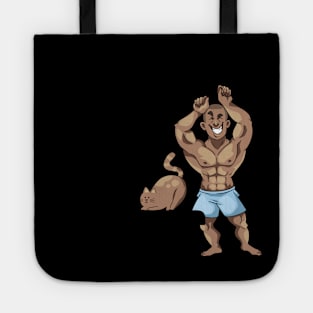 Lift Heavy Pet Kittens Weight Lifter Funny Gym Workout Tote