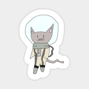 Space Cat -(Grey) Magnet