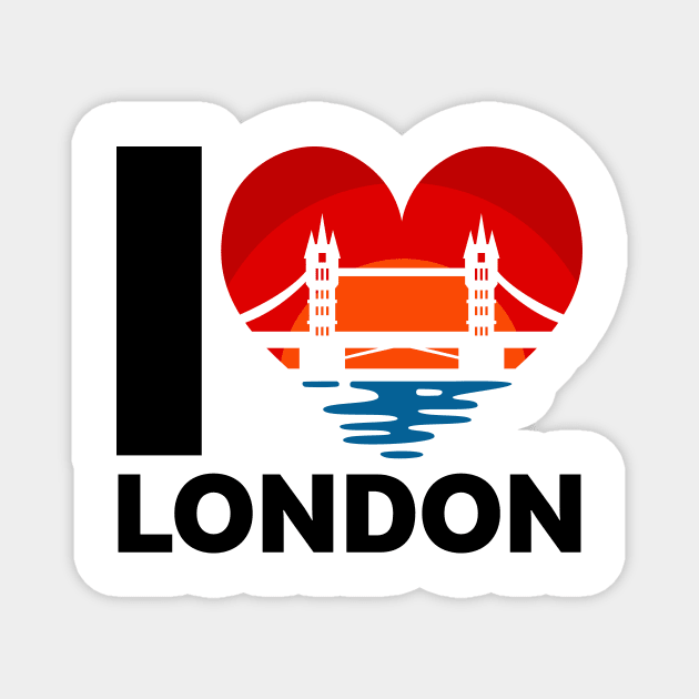 I LOVE LONDON Magnet by keenkei