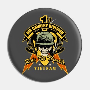 1st Air Cavalry Division Air Cav - Ride The Thunder Pin