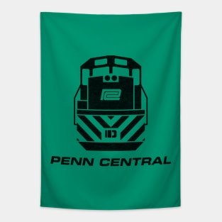 Penn Central Railroad Train Engine Tapestry