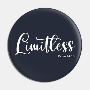 Limitless, Psalm 147:5, Bible Verse Pin
