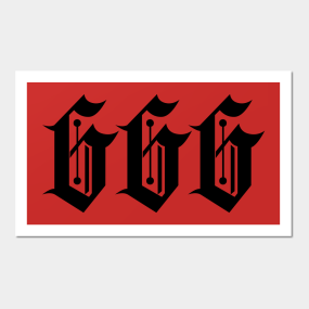 666 Posters And Art Prints Teepublic