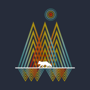 Geometric Mountains T Shirts Teepublic