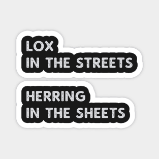 Lox in the Streets Jewish Humor Magnet