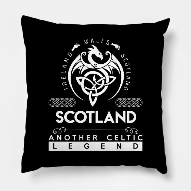 Scotland Name T Shirt - Another Celtic Legend Scotland Dragon Gift Item Pillow by harpermargy8920