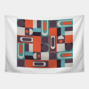 60s Modernist Aubergine (Eggplant) Tapestry