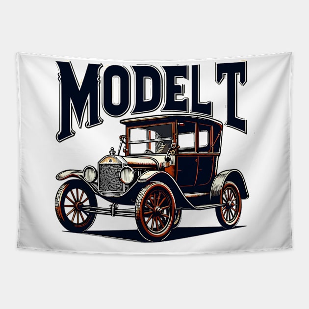 Ford Model T Tapestry by Vehicles-Art