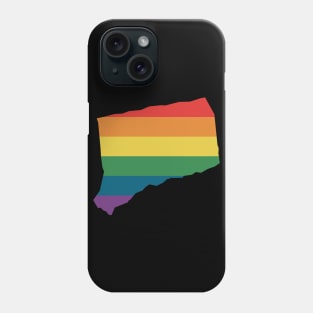 Connecticut State Rainbow Phone Case