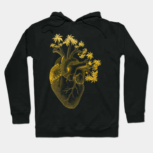 gold colored hoodie