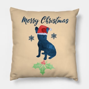 Christmas French Bulldog Pillow