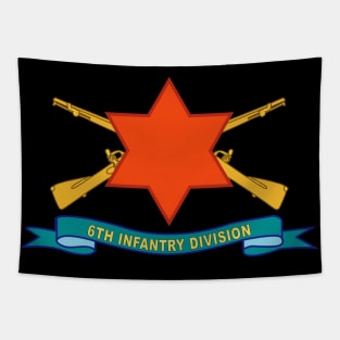 6th Infantry Division - SSI w Br - Ribbon X 300 Tapestry