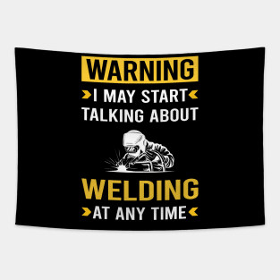 Warning Welding Weld Welder Tapestry