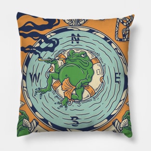 A Frog in a well Pillow