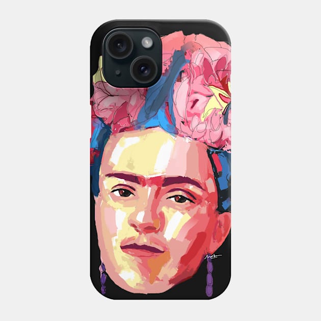 kahlo portrait Pop Art Phone Case by mailsoncello