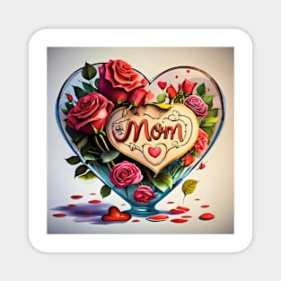 heart for mom Magnet