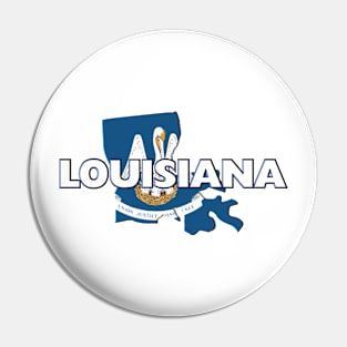 Louisiana Colored State Pin