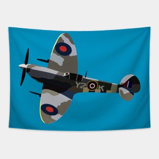 RAF Spitfire War Plane Tapestry