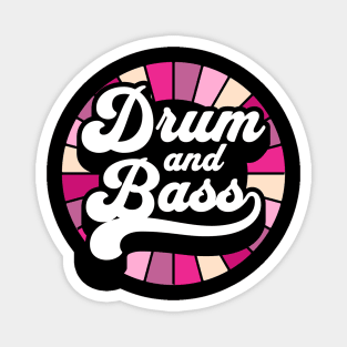 DRUM AND BASS  - Color Wheel (purple/pink)) Magnet