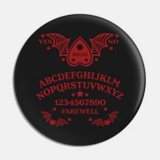 Batwing Planchette Spirit Board - Red Pin