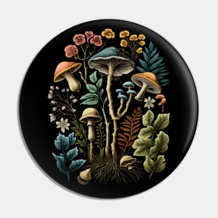 Cottagecore Aesthetic Mushrooms And Plants Pin