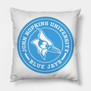 John Hopkins University Blue Jays Circle Pillow