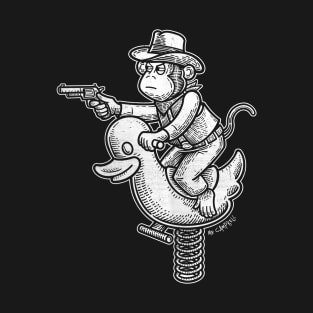 Monkey Cowboy Inverse T-Shirt