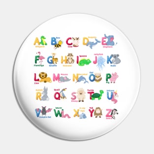 Alphabet Animals Letter design Pin