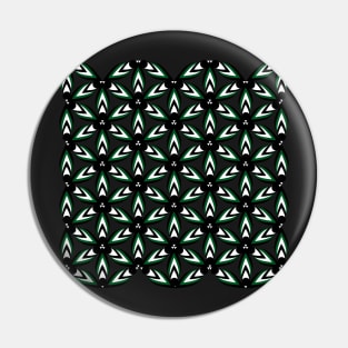 Abstract pattern in dark green Pin