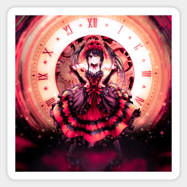 Kurumi Tokisaki Date A Live Clock for Sale by Spacefoxart