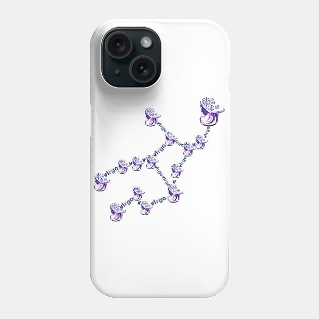 Virgo zodiac Constellation Phone Case by INDONESIA68