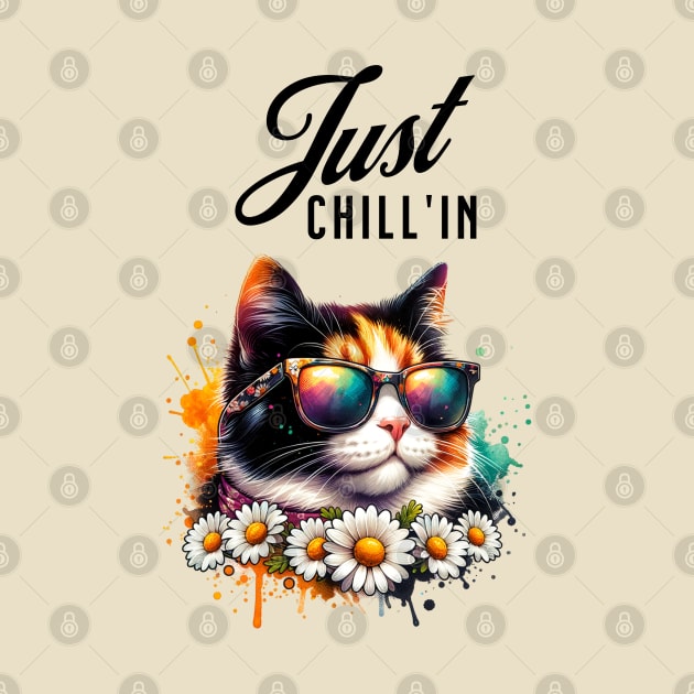 Just Chill Cat Vibe by BeDazzleMe