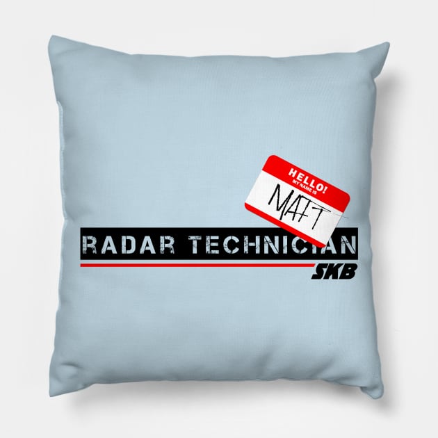 Matt, Radar Technician Pillow by sfcubed