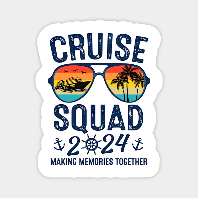 Cruise Squad 2024 Summer Vacation Magnet by sinhocreative