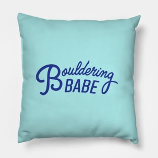 Bouldering Babe Pillow