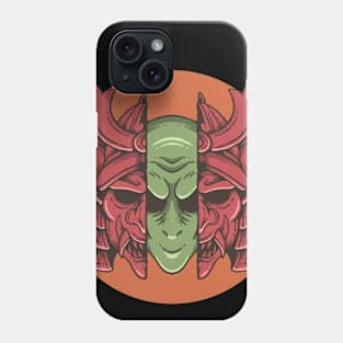 Alien Shogun Japanese T-Shirt Phone Case